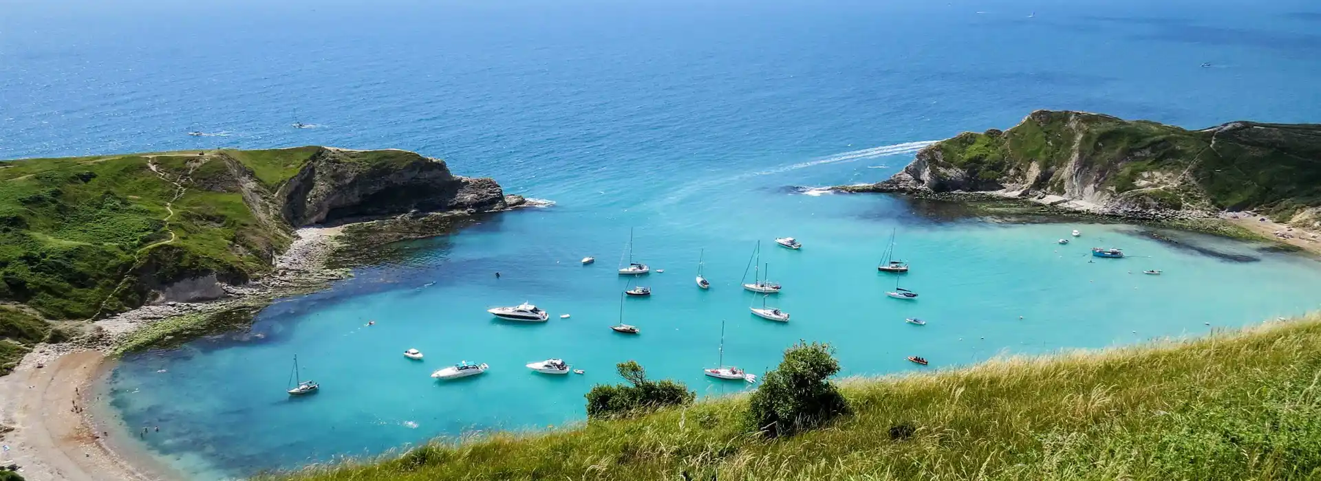 Campsites near Lulworth Cove in Dorset