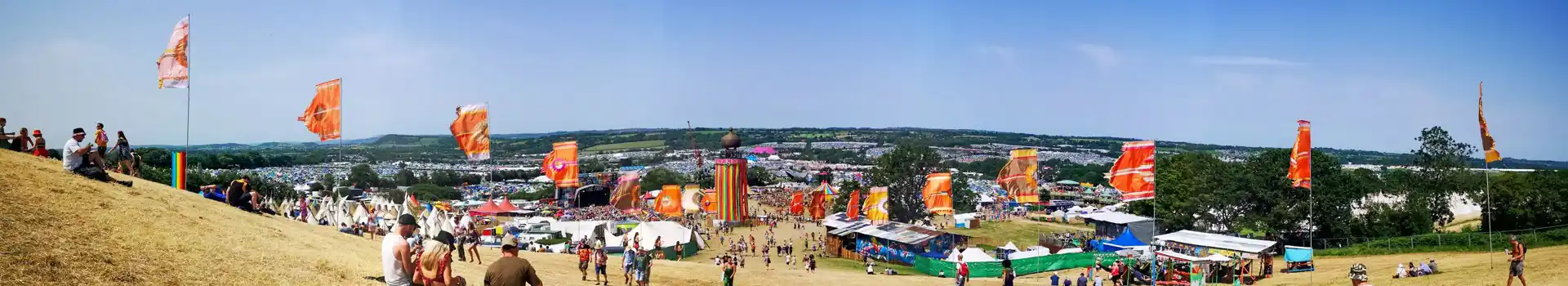 Campsites near Glastonbury Festival