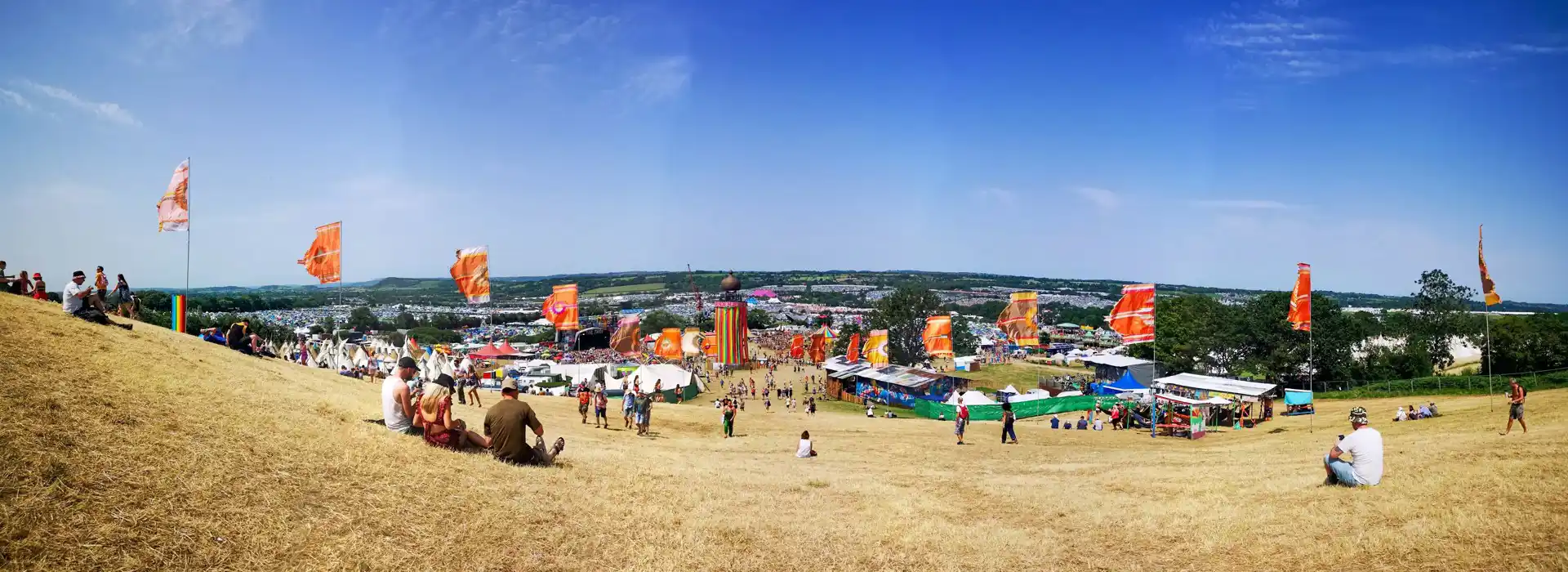 Campsites near Glastonbury Festival 
