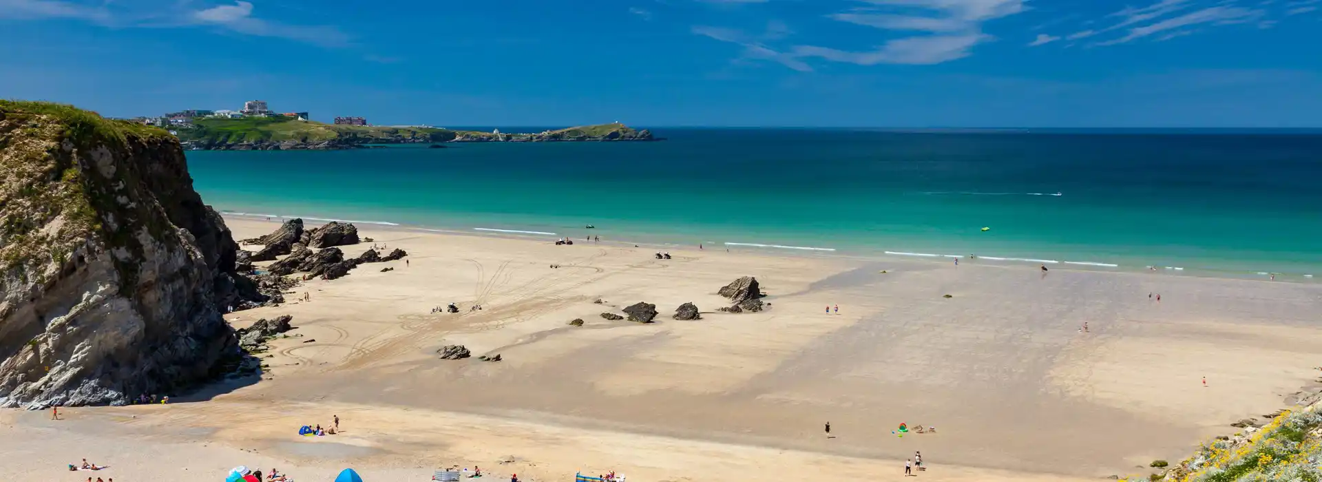 Campsites near Lusty Glaze Beach