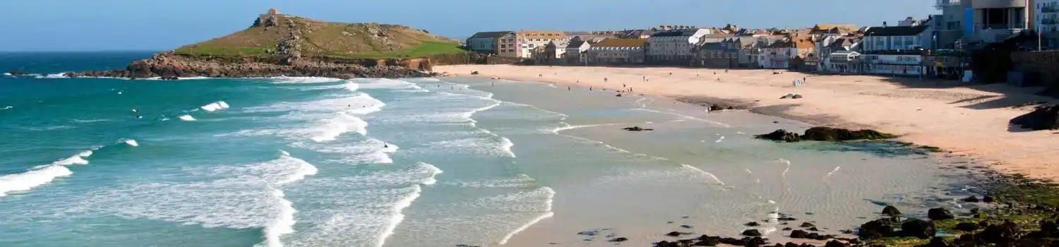 Camping near Porthmeor Beach