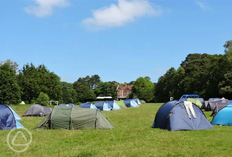 Lake view grass pitches