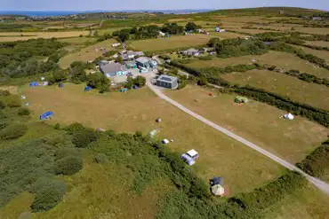 Aerial of the campsite