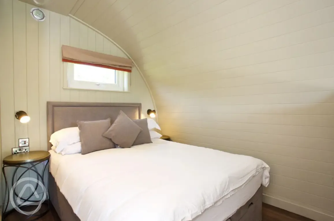 Superior pod double bed (bedding included)