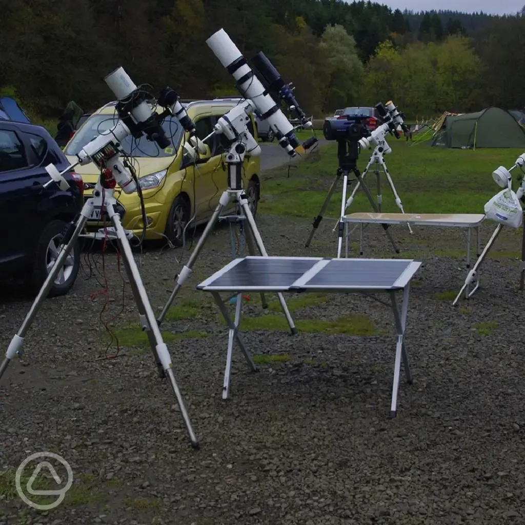Telescopes at Kielder Village Camping and Caravan Site