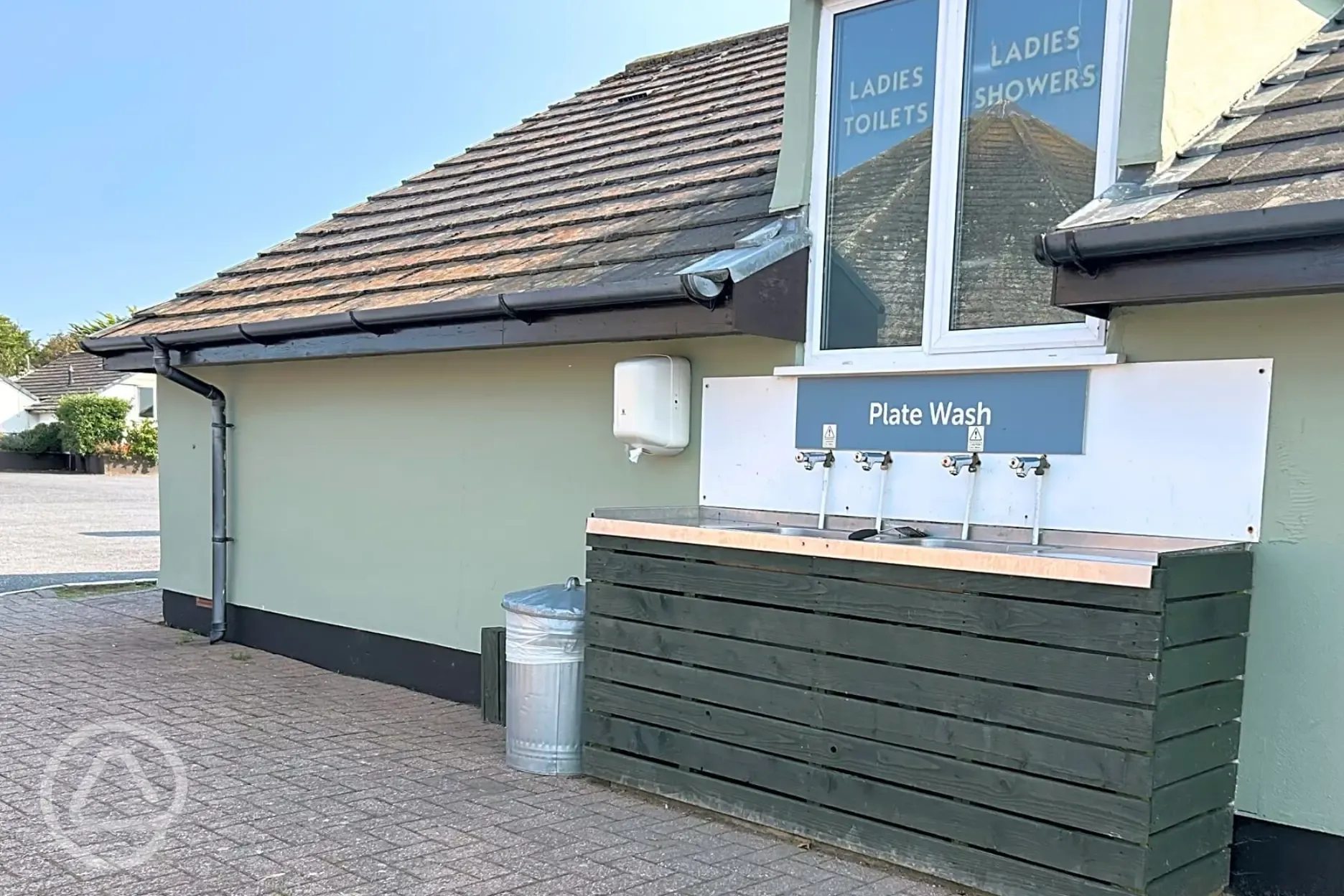Outdoor washing up area