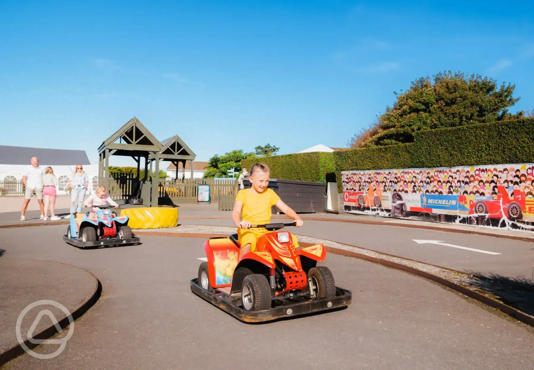 Play area with karts