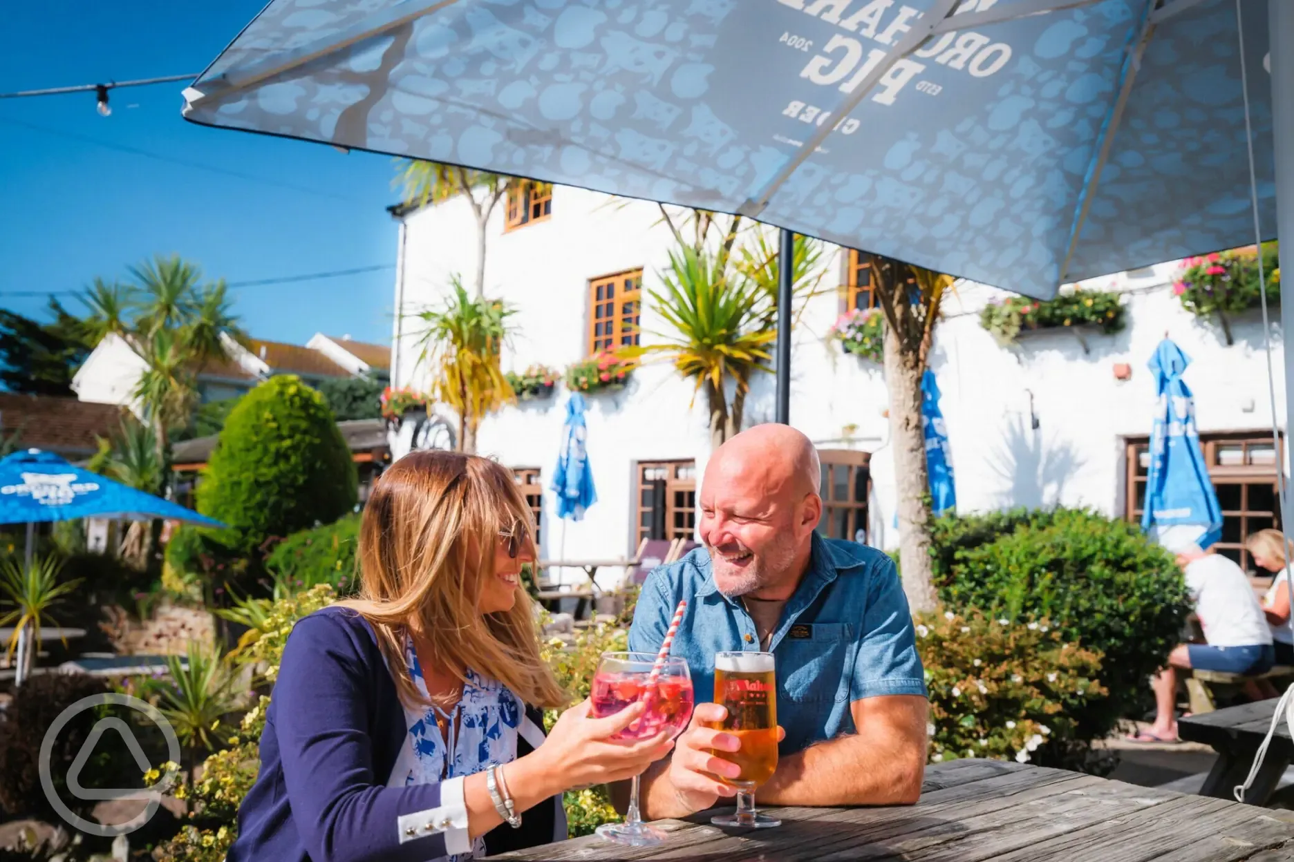 The Old Mill Devonshire Freehouse with a beer garden