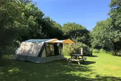 Fully serviced grass tent pitch suitable for tents only with 16 amp electric