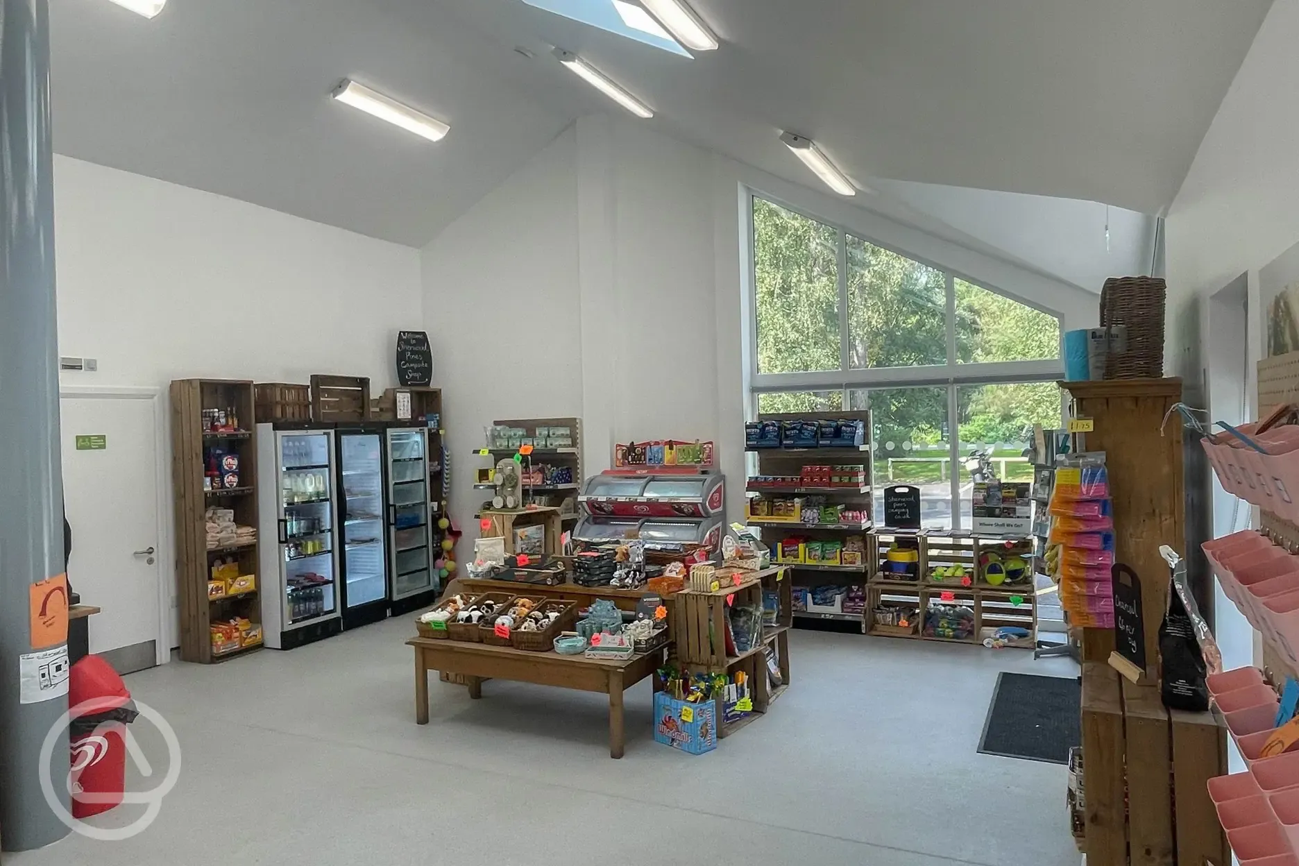 Sherwood Pines Campsite's well-stocked shop Sherwood Pines Campsite's well-stocked shop