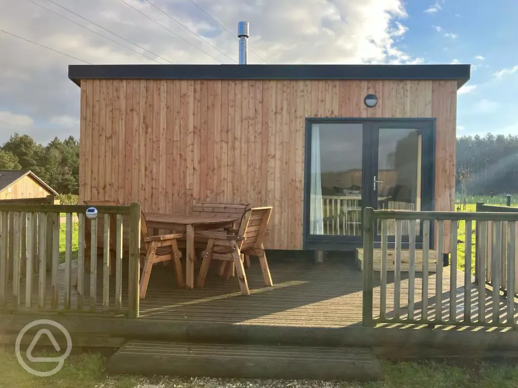 Bothy pod decking and outdoor furniture Bothy pod decking and outdoor furniture