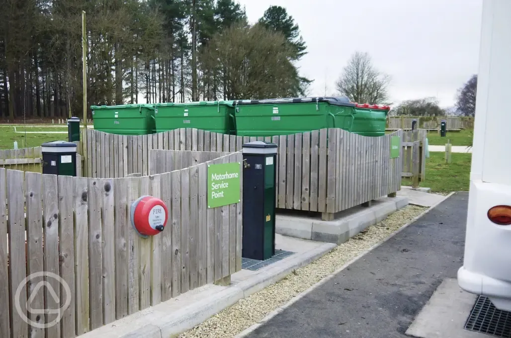 Motorhome service point at Sherwood Pines Campsite Motorhome service point at Sherwood Pines Campsite