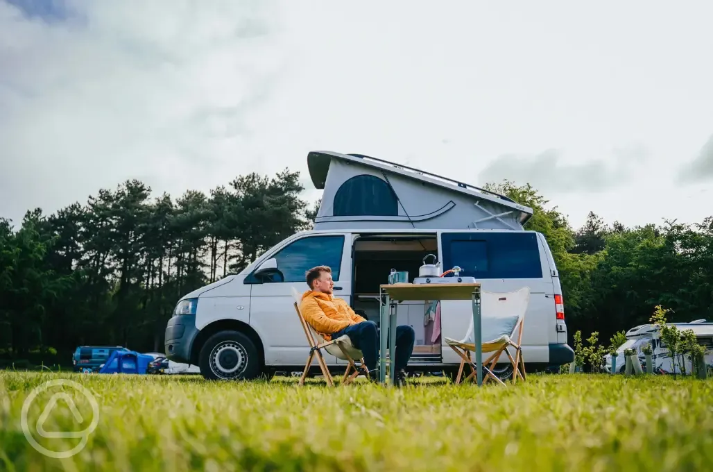 Non electric grass pitches at Sherwood Pines Campsite Non electric grass pitches at Sherwood Pines Campsite