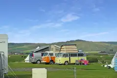 Electric hardstanding pitches with 10 amp electric hook ups