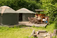 Woodland yurt