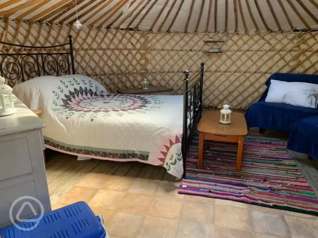 Owl yurt interior