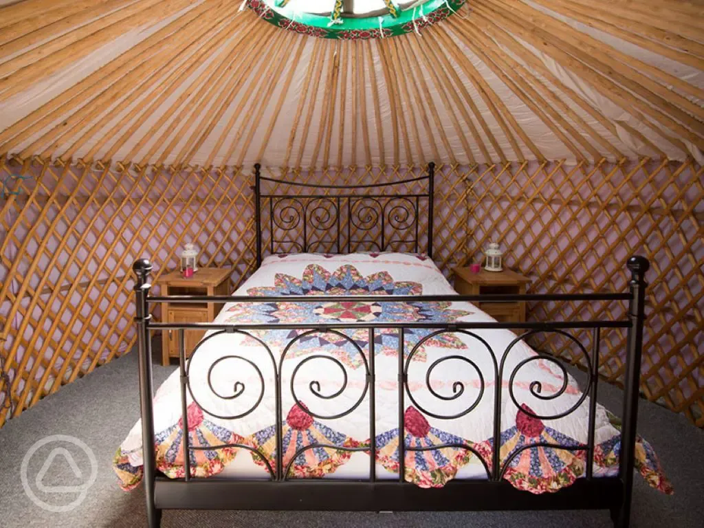 Woodland yurt