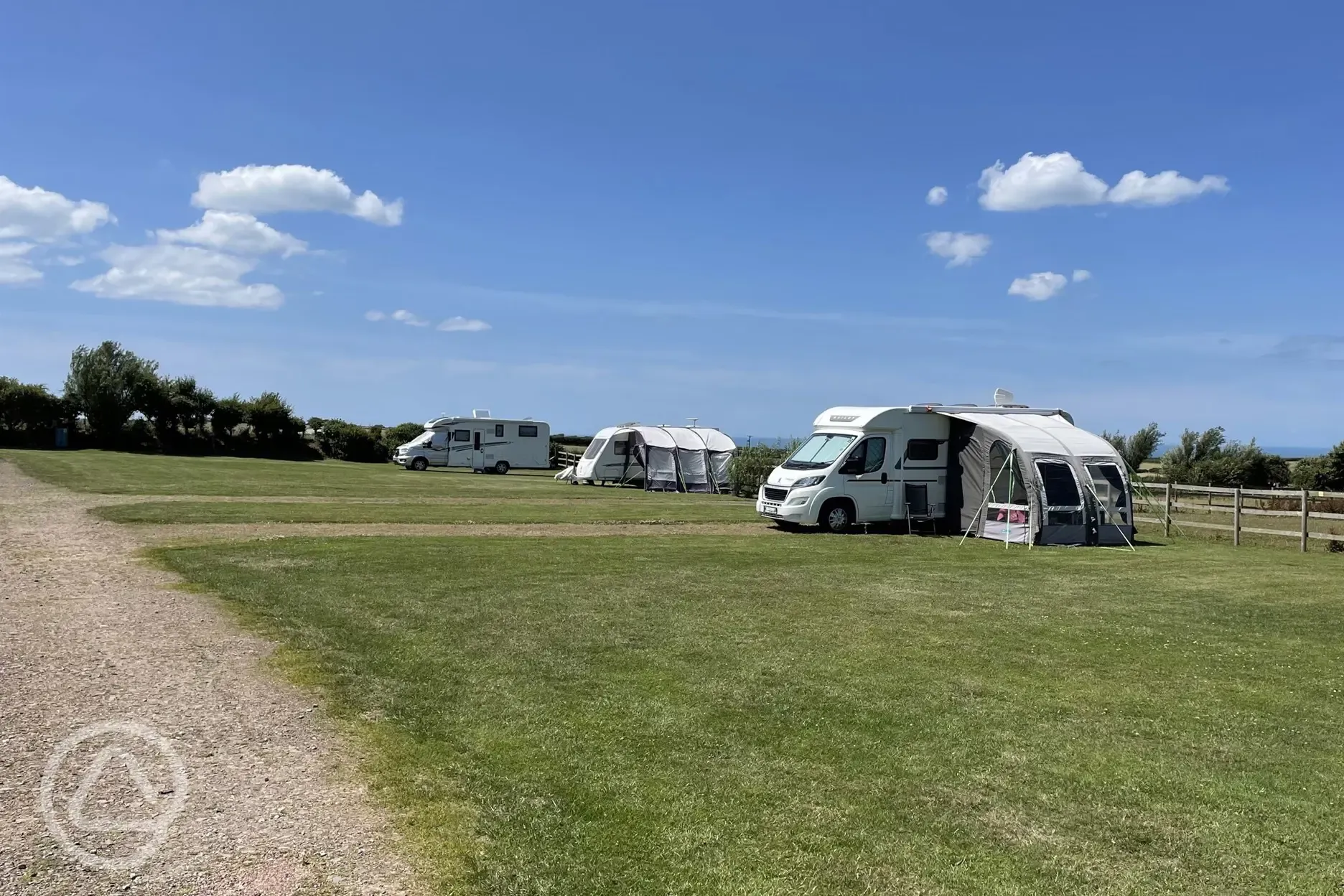 Fully Serviced Hardstanding Pitches with Driveway