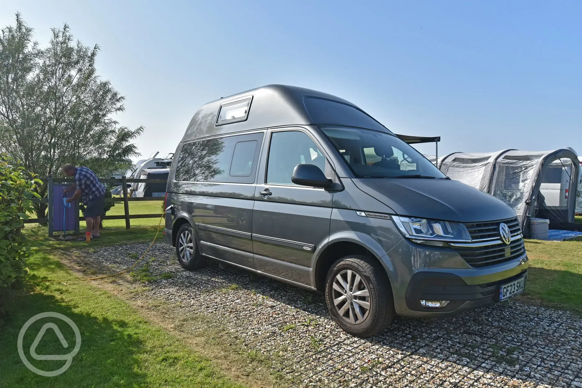 Fully serviced hardstanding pitches