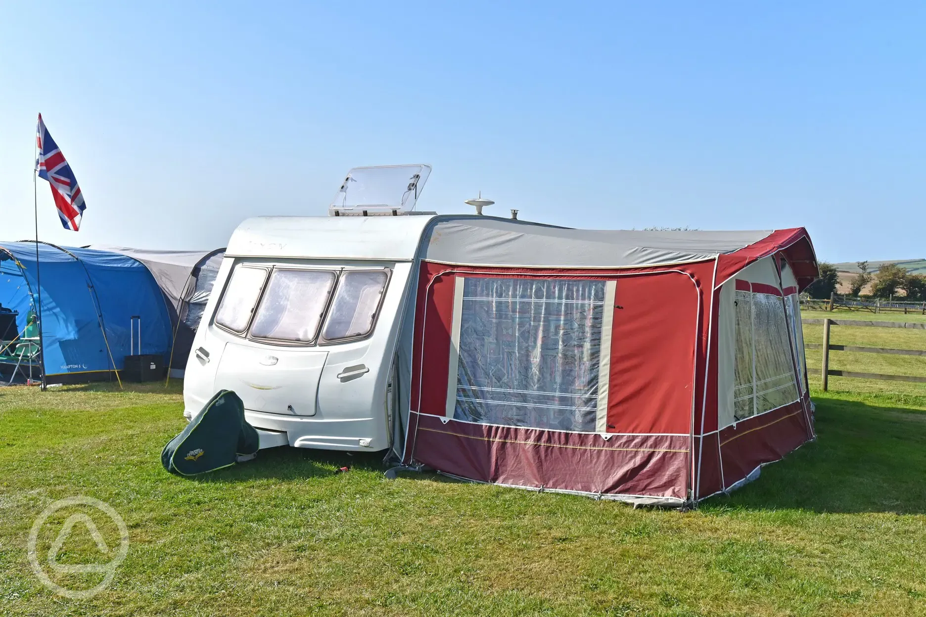 Large electric grass pitches