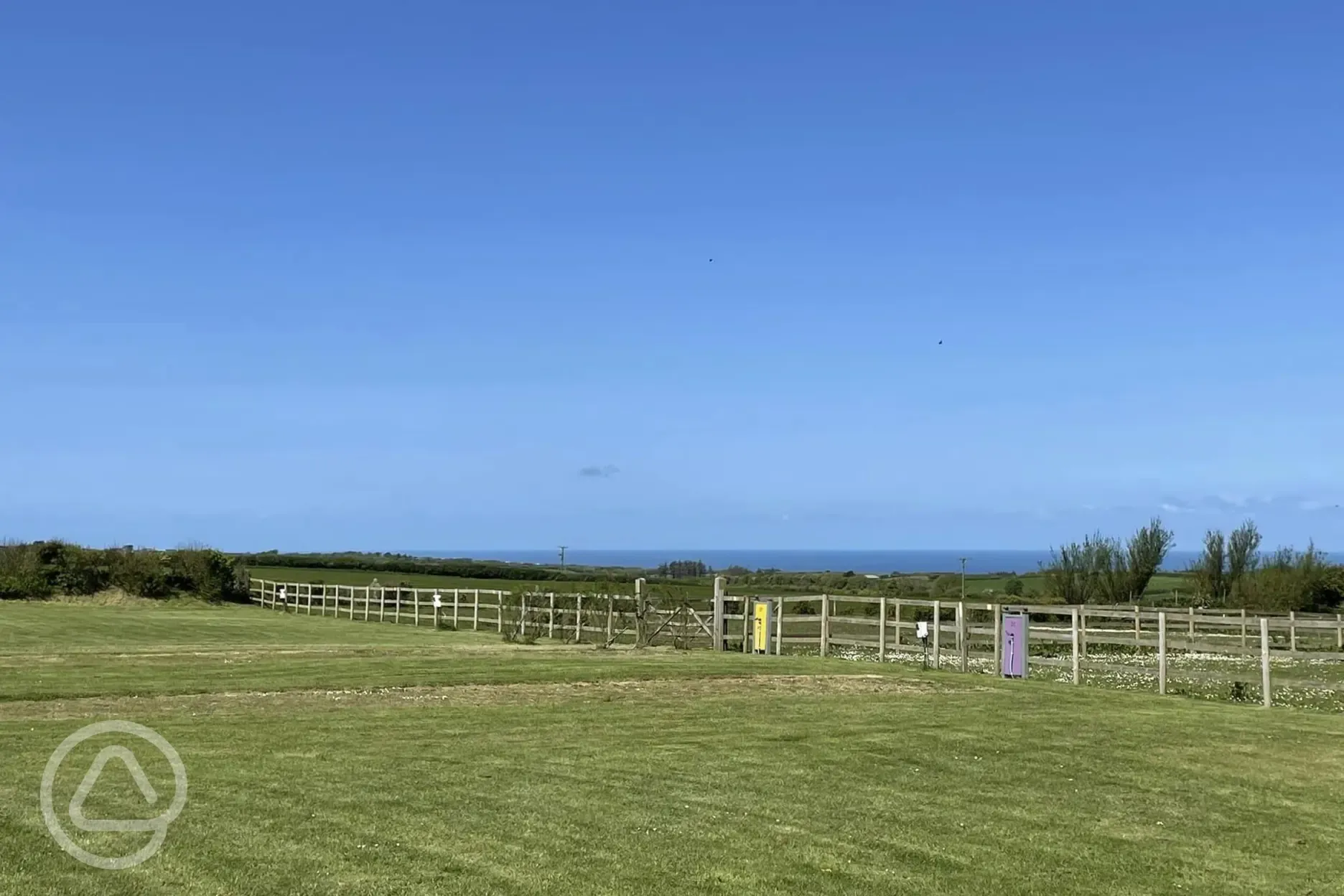 Sea views from site