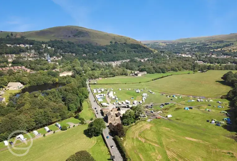 Aerial view of site