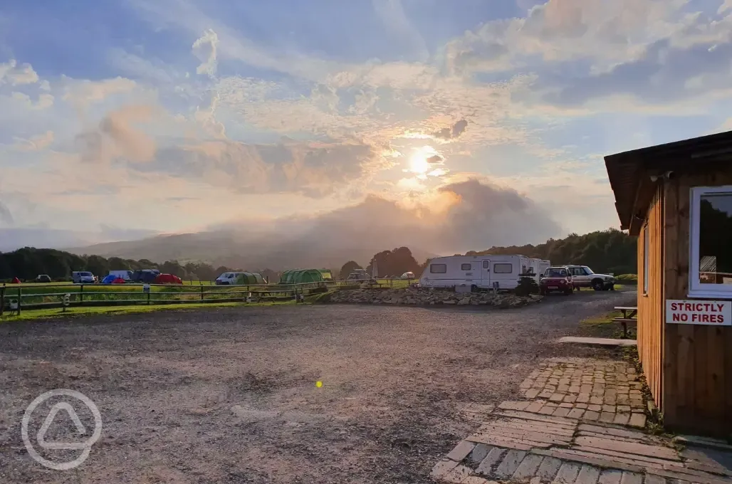 Site at sunset