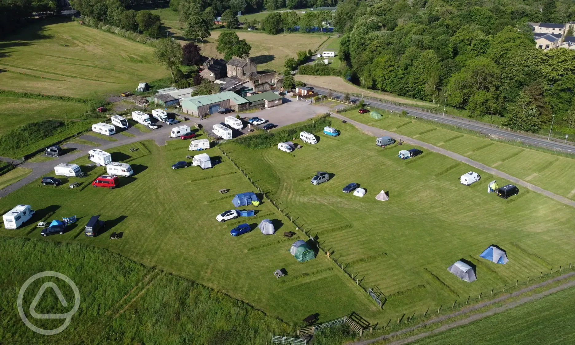 Aerial view of site