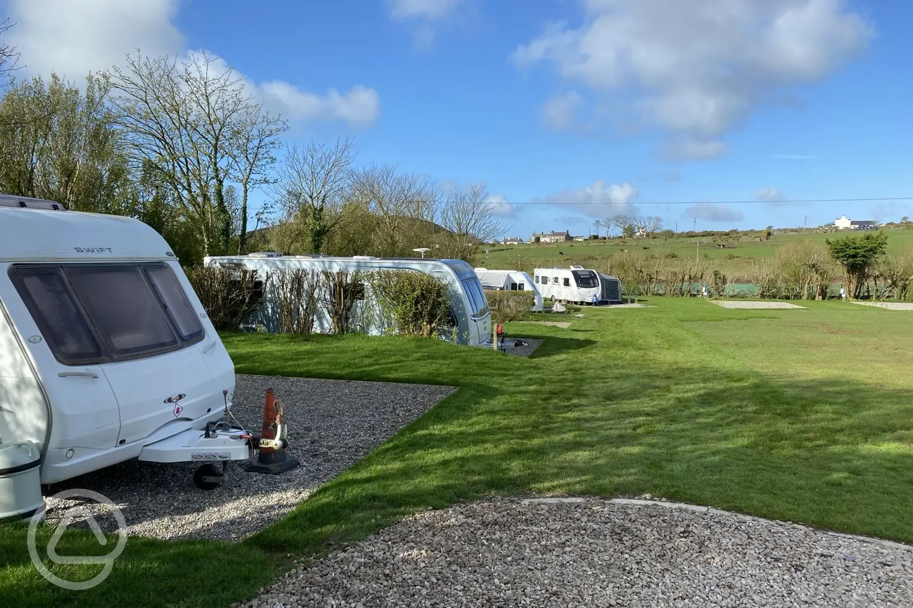 Hardstanding fully serviced pitches