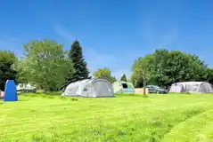 Large electric grass pitches with 10 amp hook ups