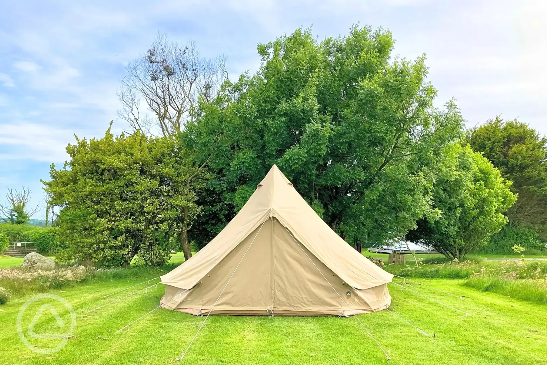 Unfurnished bell tent