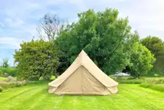 Unfurnished bell tent