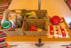 Main field bell tent cooking equipment