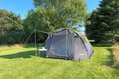 Non electric grass pitches backed by trees