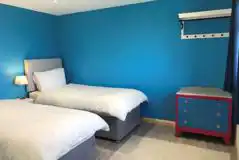 Glamping cabin twin room