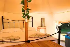 Lotus Belle Tent with a double bed (bring or hire bedding)