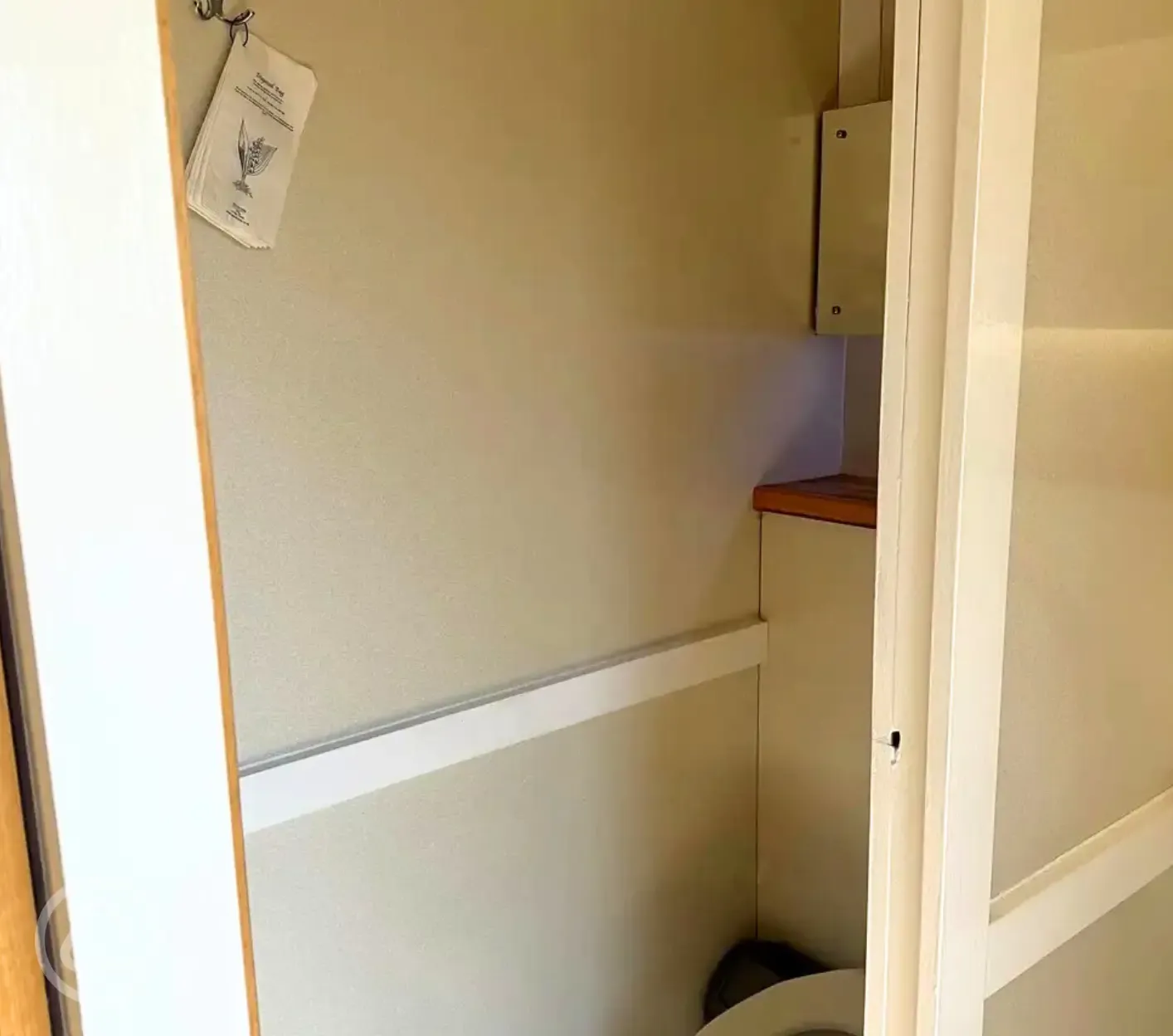 Toilets in the two portable blocks situated next to the main camping field