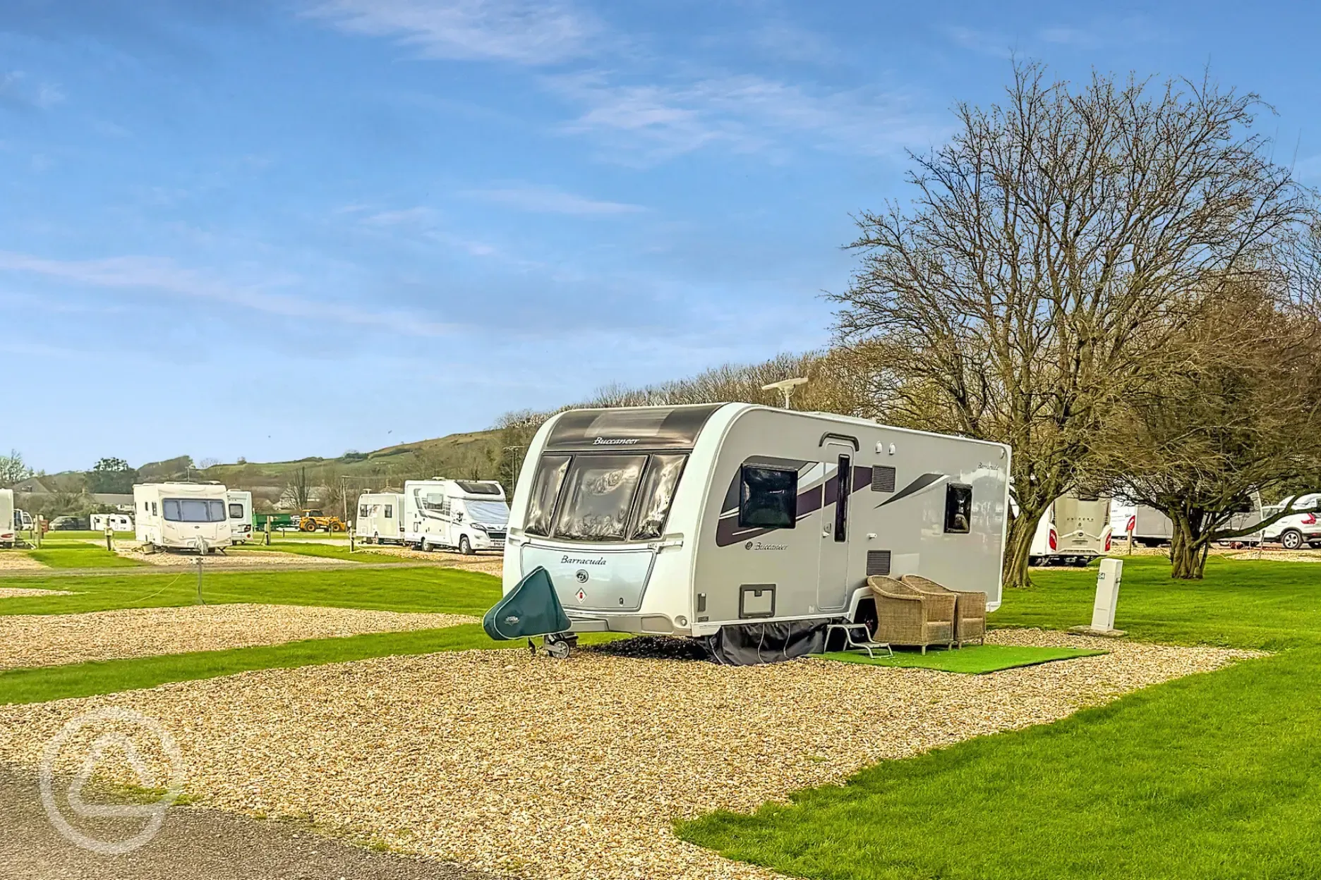 Medium semi serviced hardstanding pitches with 16 amp electric hook up Medium semi serviced hardstanding pitches with 16 amp electric hook up