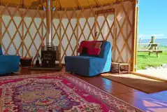 Far Field Yurt interior