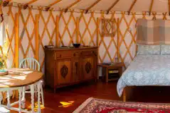 Far Field Yurt interior
