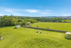 Grass tent pitches