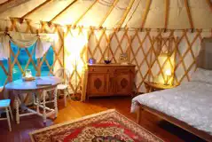 Far Field Yurt interior