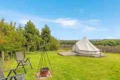 Glamping bell tent private garden
