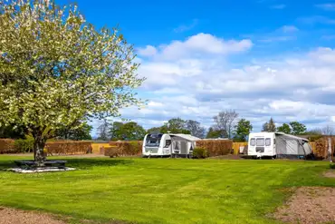 Hardstanding pitches at Drummohr Camping and Glamping Site