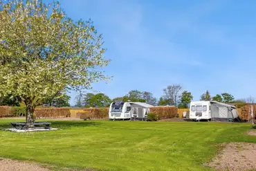 Hardstanding pitches at Drummohr Camping and Glamping Site