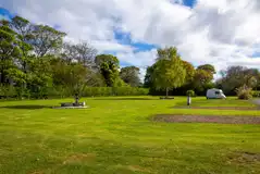 Electric grass touring pitches for units and tents up to 5m
