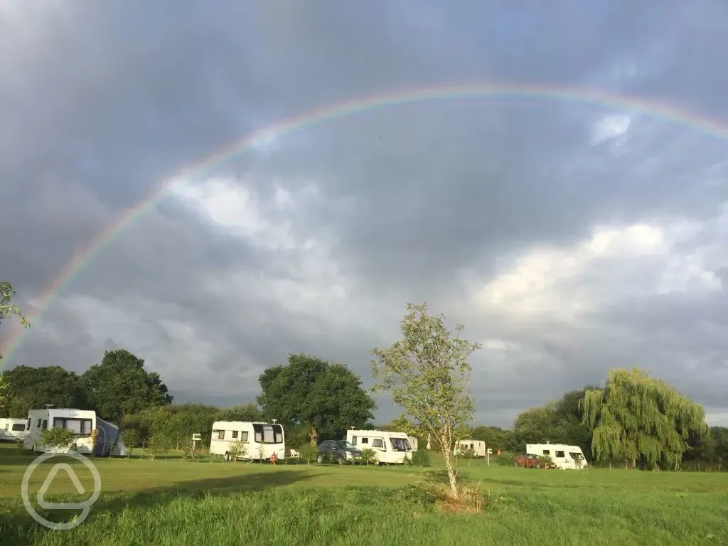 Rainbow at New Farm Caravan Park