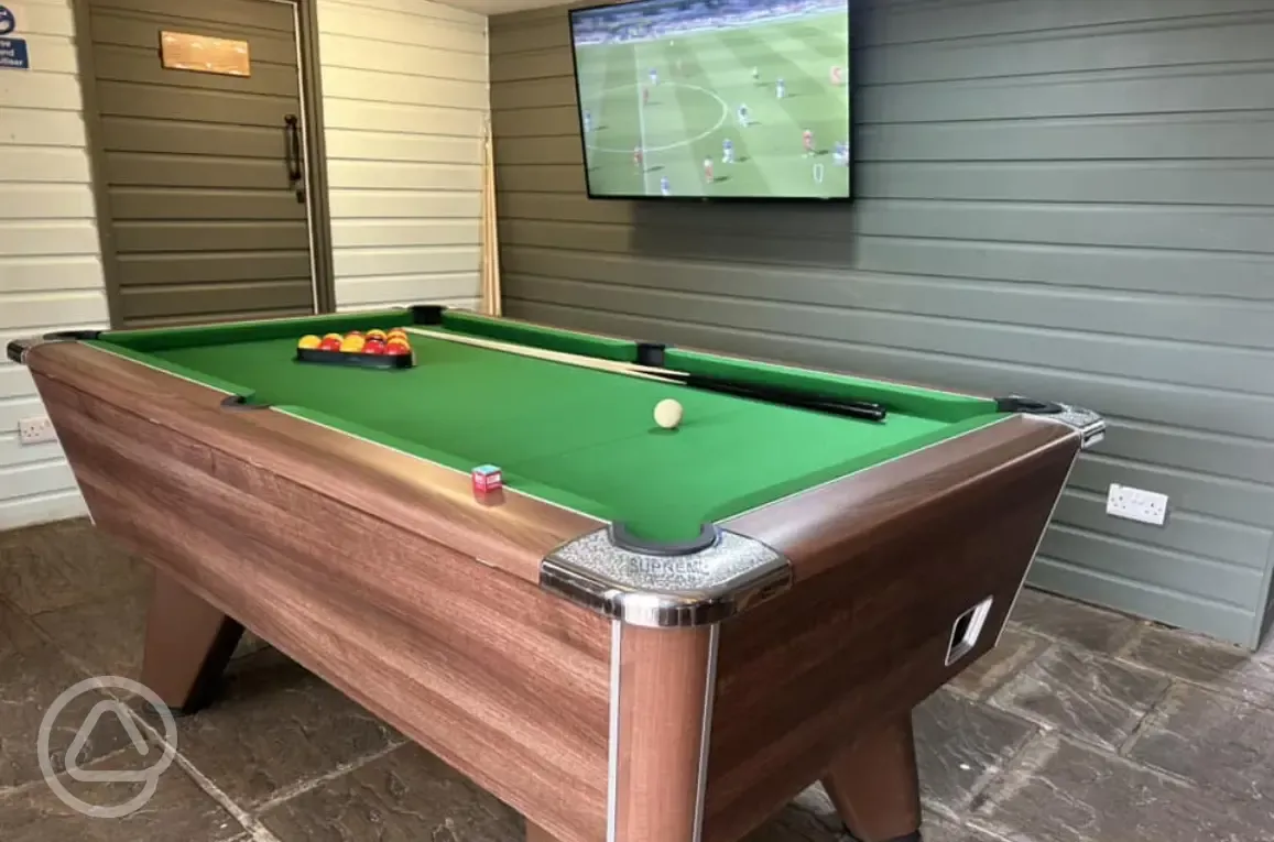 Pool table in the pub