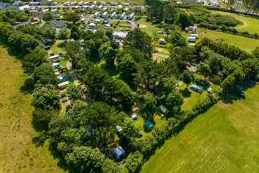Bird's eye view of Silver Sands Holiday Park