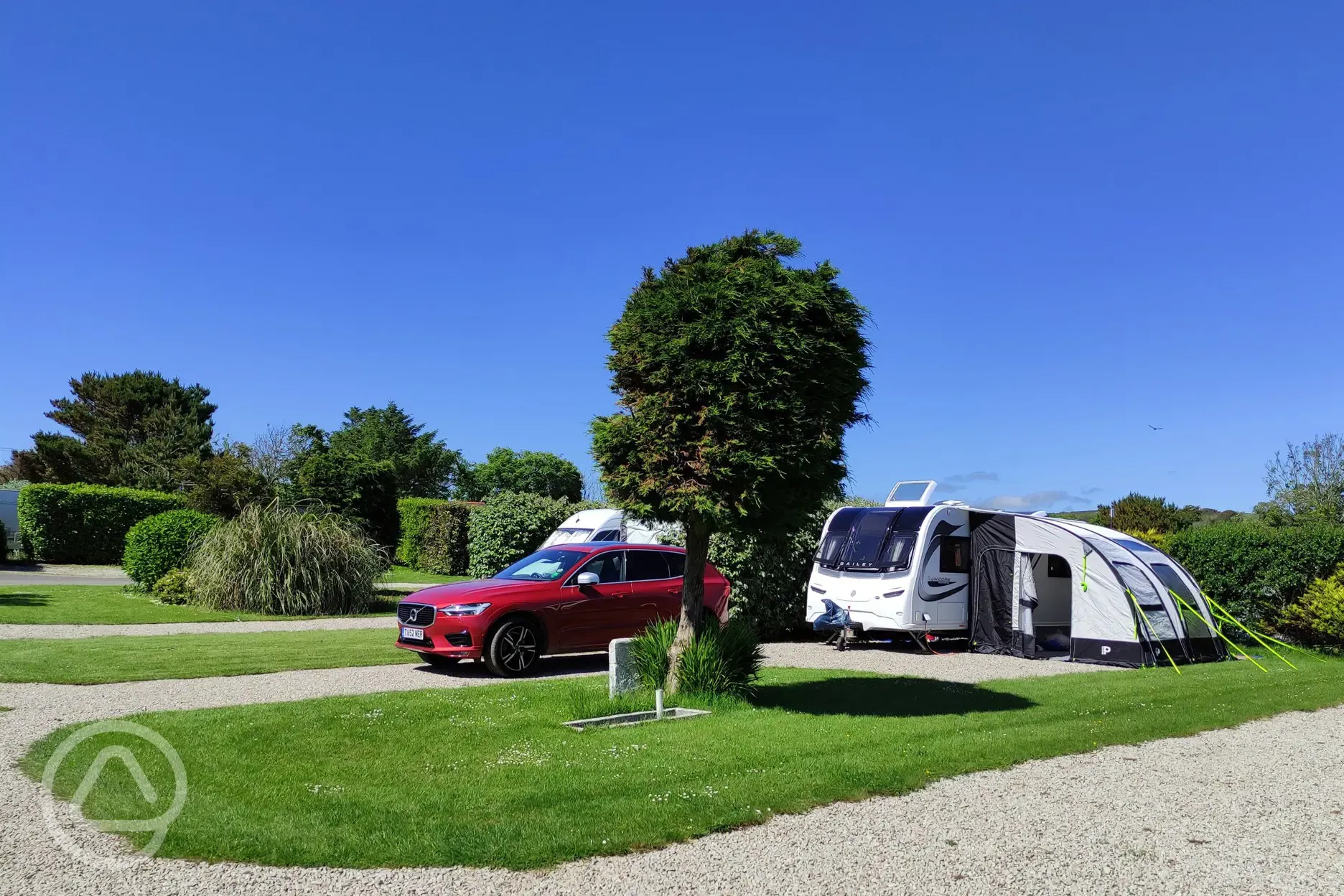 Fully serviced hardstanding pitches